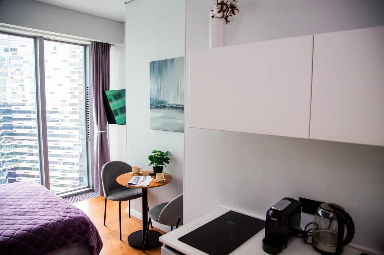 Общий вид апартаментов Lumont 35 Studio 3 днём, 35 этаж башни Око